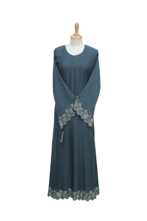 AB00451 -  Abaya maxi bordercut (silk)