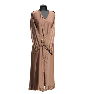 AB00455 -  Abaya f/o bordercut (silk)