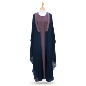 AB00514 -  Abaya maxi overlayer fancy