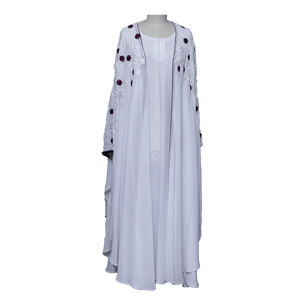 AB00749 -  Abaya maxi overlayers emb