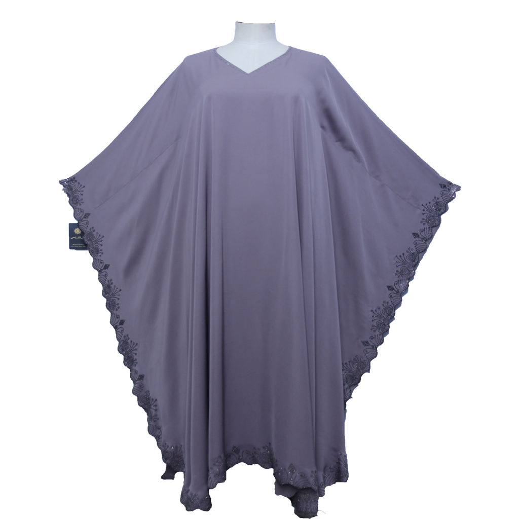 AB00516 -  Jilbabi maxi cut beadsborder (silk)