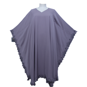 AB00516 -  Jilbabi maxi cut beadsborder (silk)