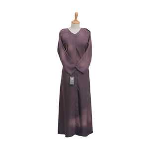 AB00307 -  Abaya f/o plain (silk)