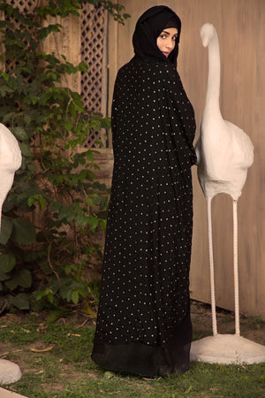 AB00668 - Jilbab beadsful chiffon