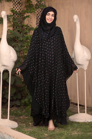 AB00668 - Jilbab beadsful chiffon