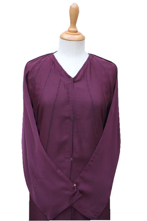 AB00844 -  Abaya f/o plintess sbl (silk)