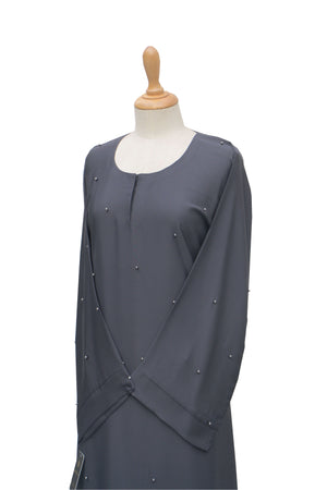 AB00792 -  Abaya maxi pearly