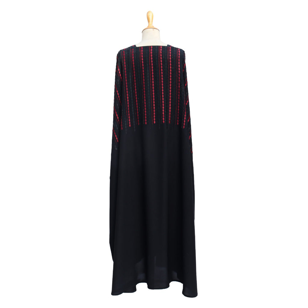 AB01076-Jilbabi maxi emb f/b (silk)