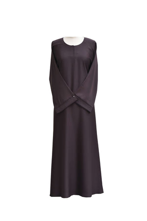 AB00134 - Abaya flair maxi plain (s.silk)