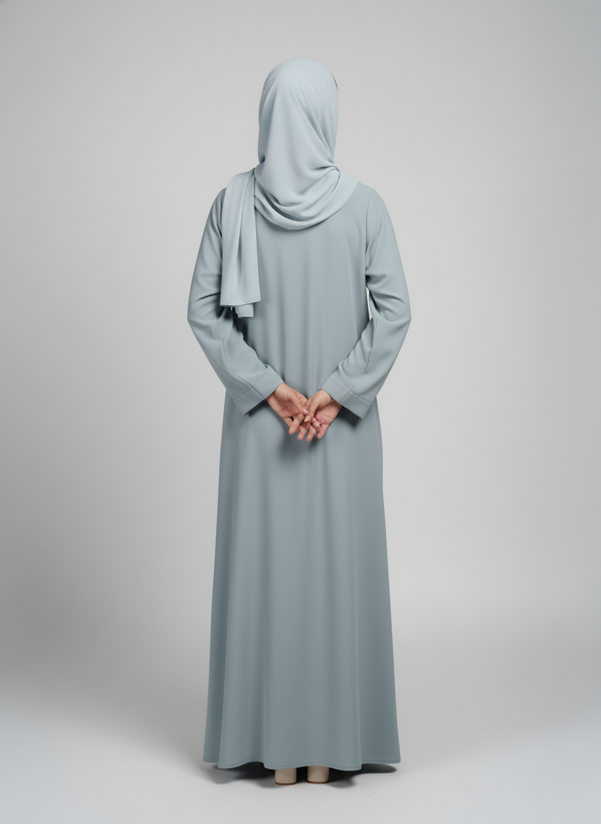 Gown f/o plain w/p (rok) with stole