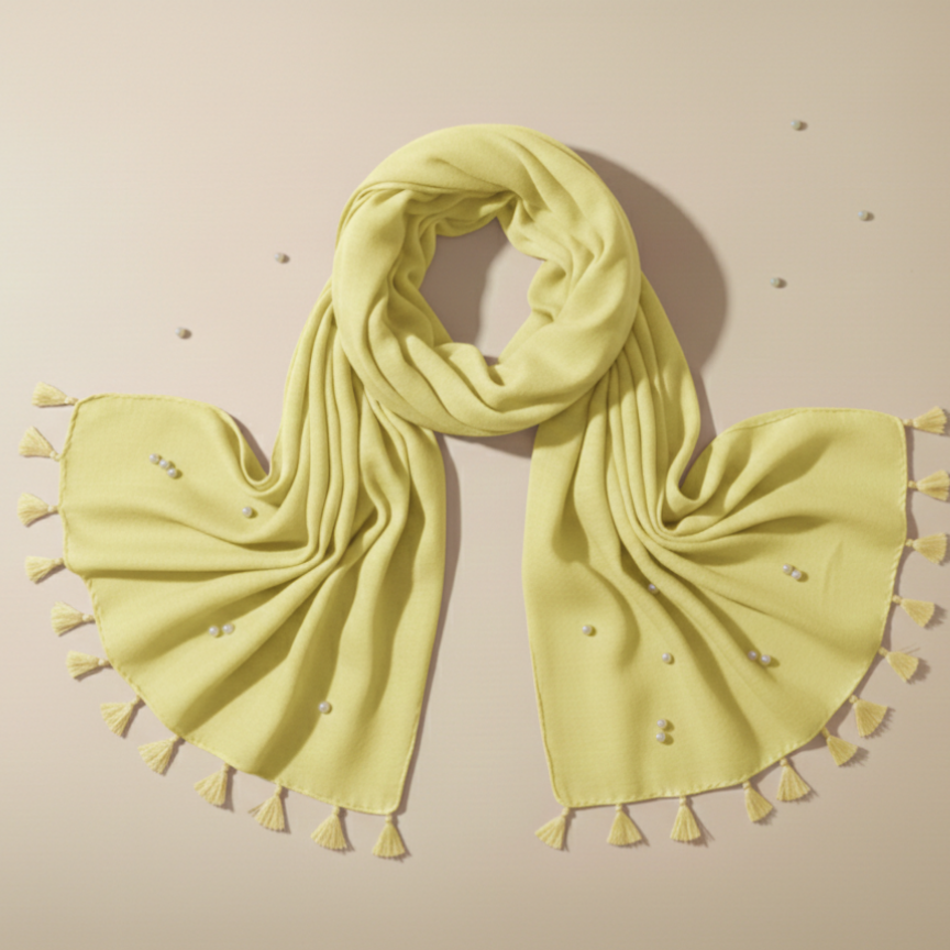 Stole khaddi plain tussle