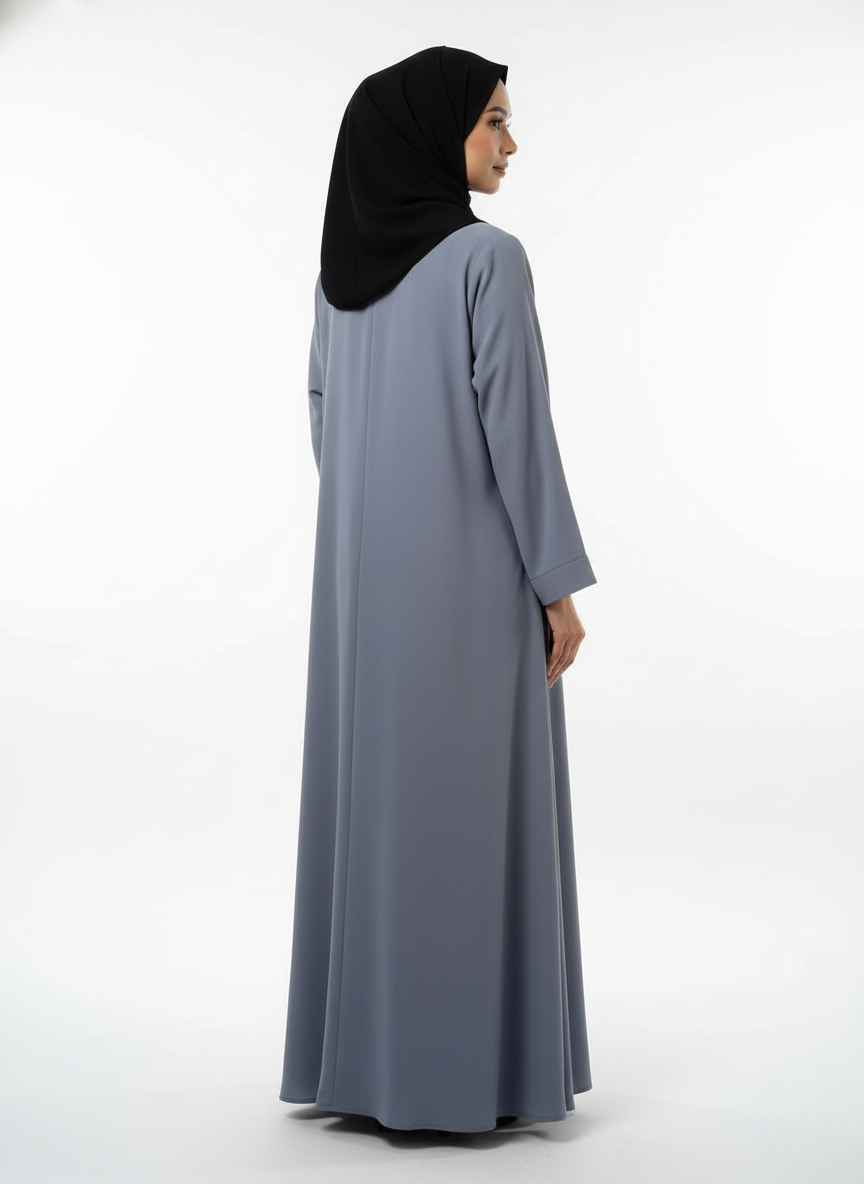 Gown f/o plain w/p (rok) with stole