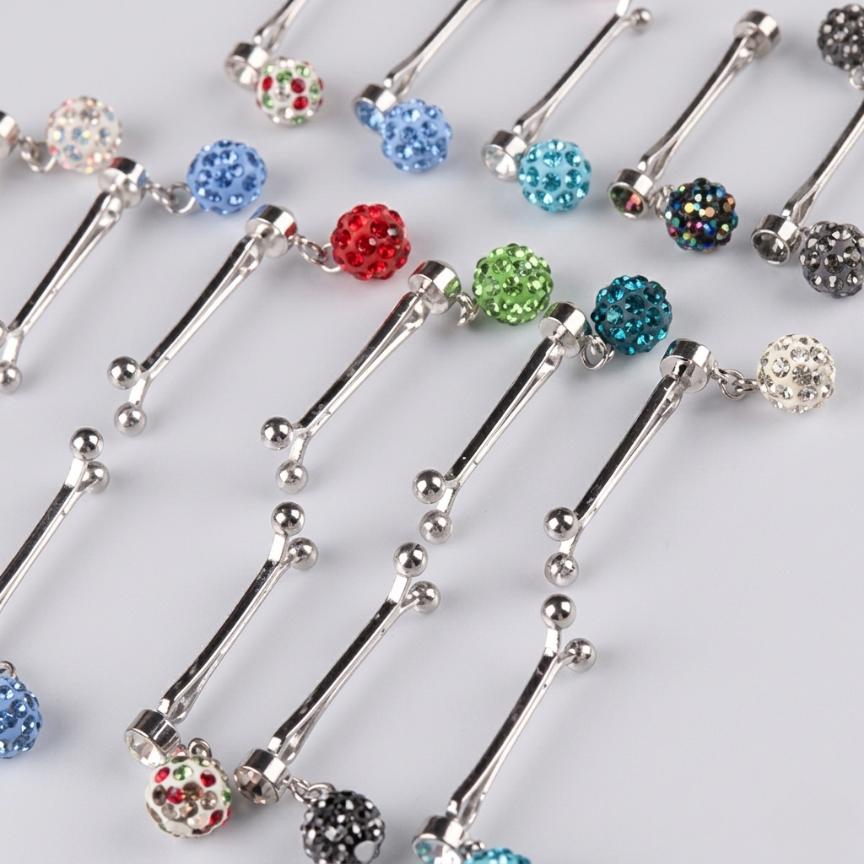 Hijab Clip Pin Pack (crystal)