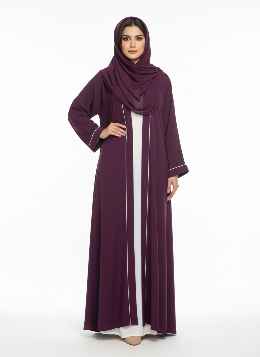 Maxi overgown plain (silk)