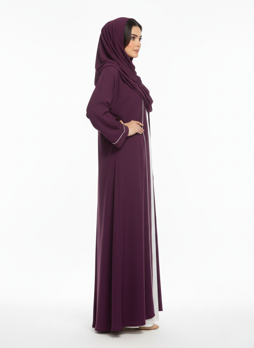 Maxi overgown plain (silk)