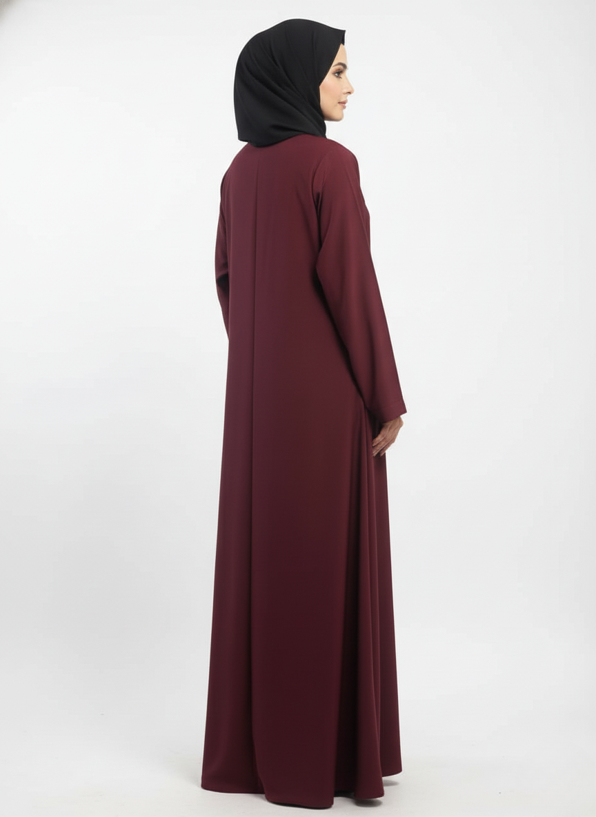 Gown f/o plain w/p (rok) with stole