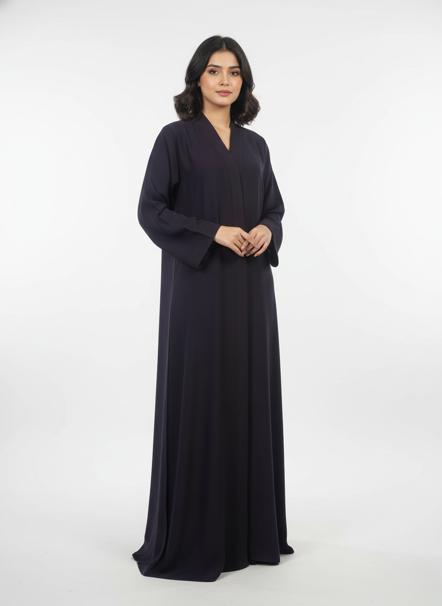 Gown f/o plain w/p (rok) with stole