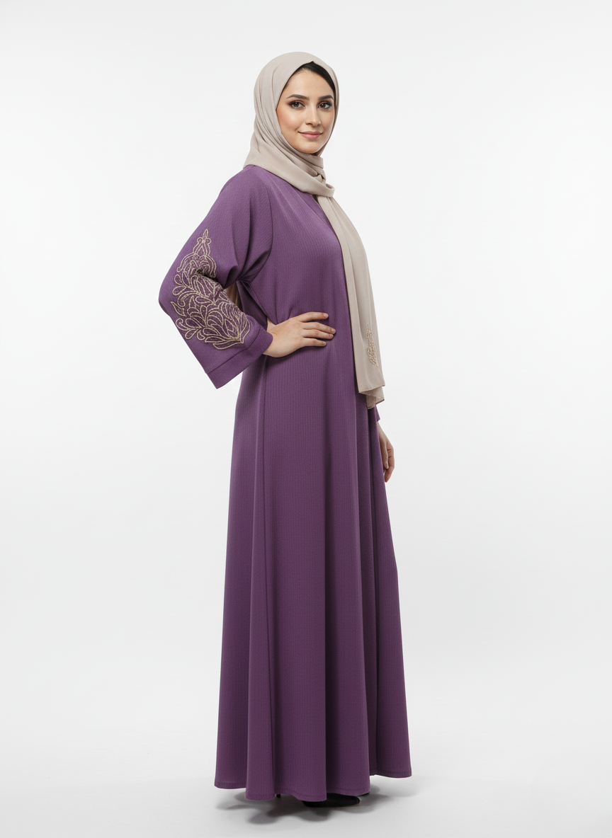 Gown f/o slvs hw (crush)