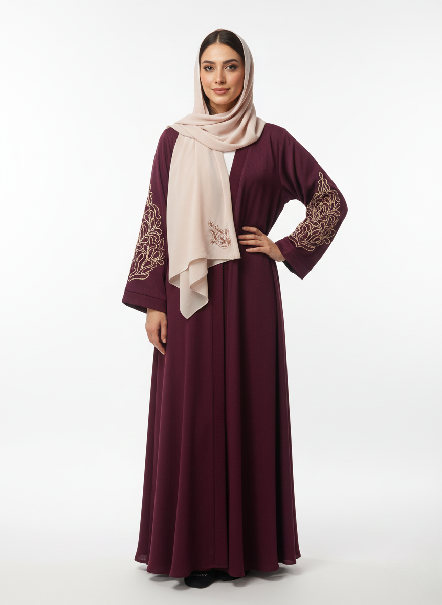 Gown f/o slvs hw (crush)