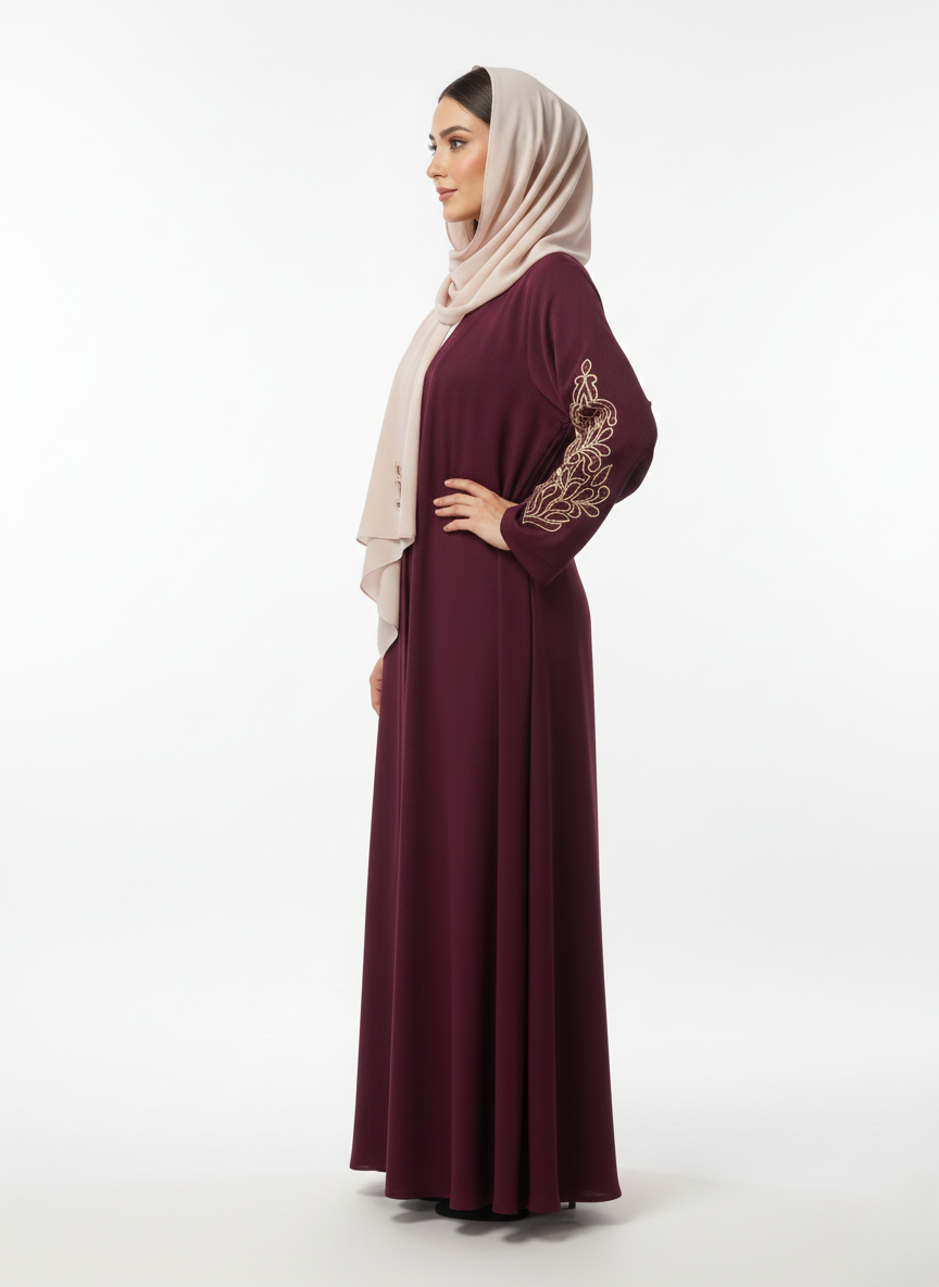 Gown f/o slvs hw (crush)