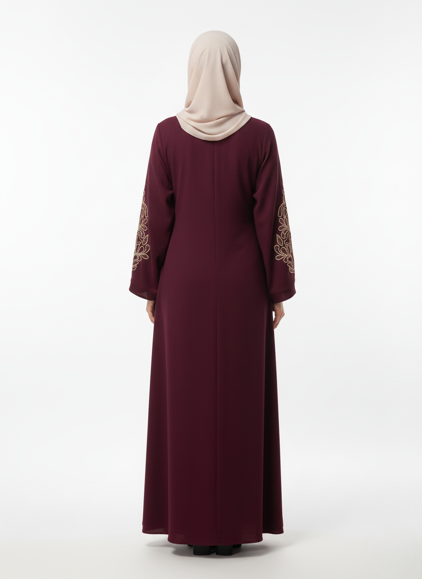 Gown f/o slvs hw (crush)