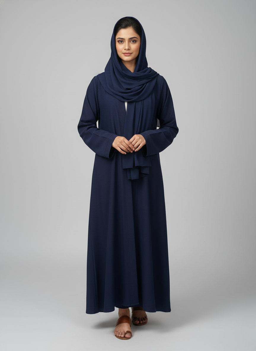 Gown f/o plain w/p (rok) with stole