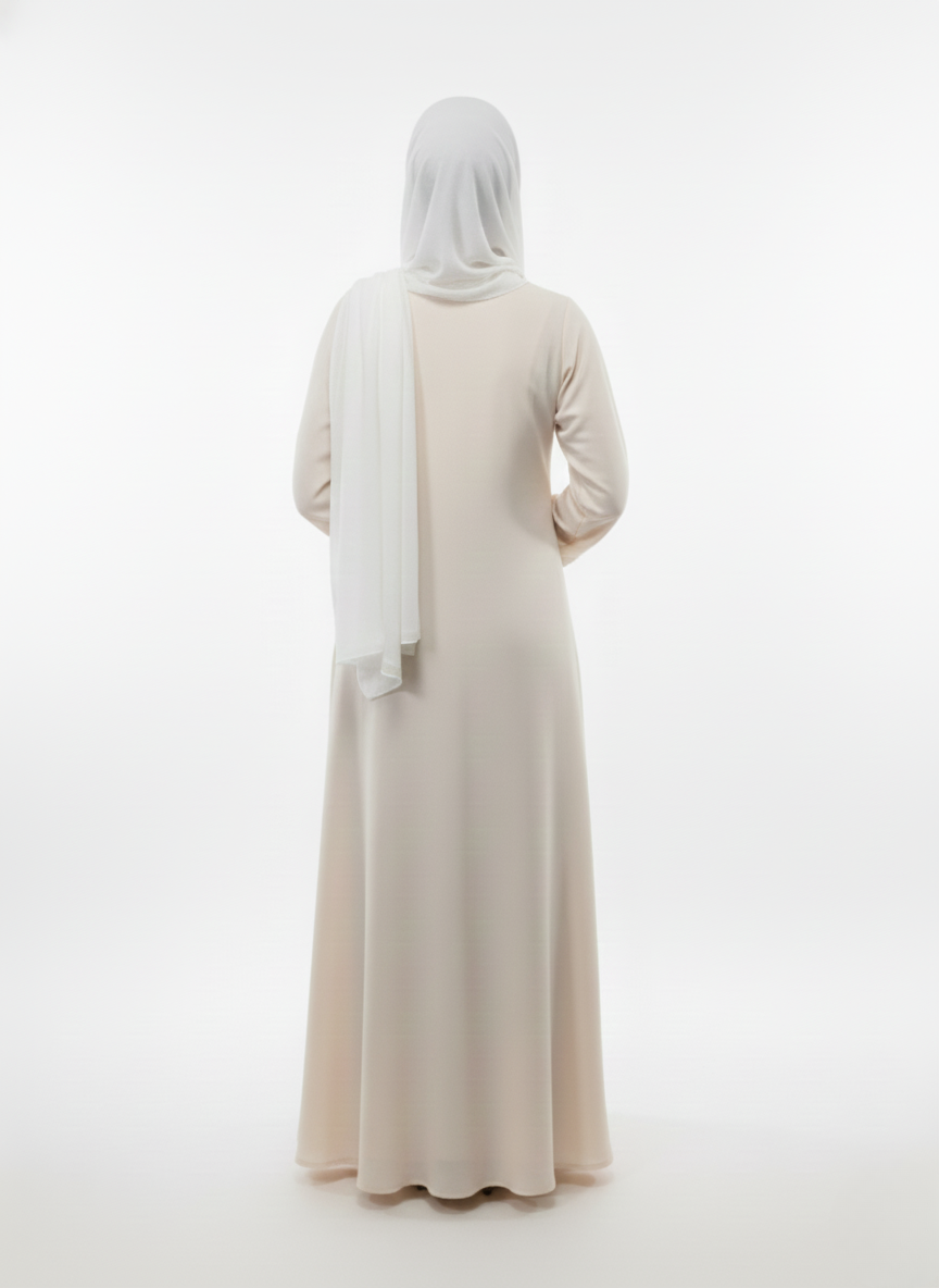 Gown f/o hw motifs w/s