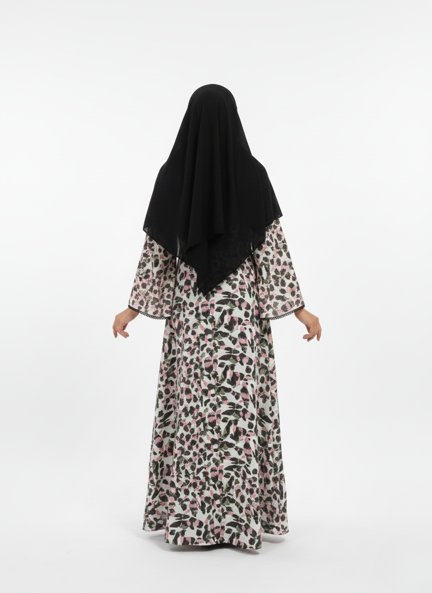 Umbrella f/o print lace