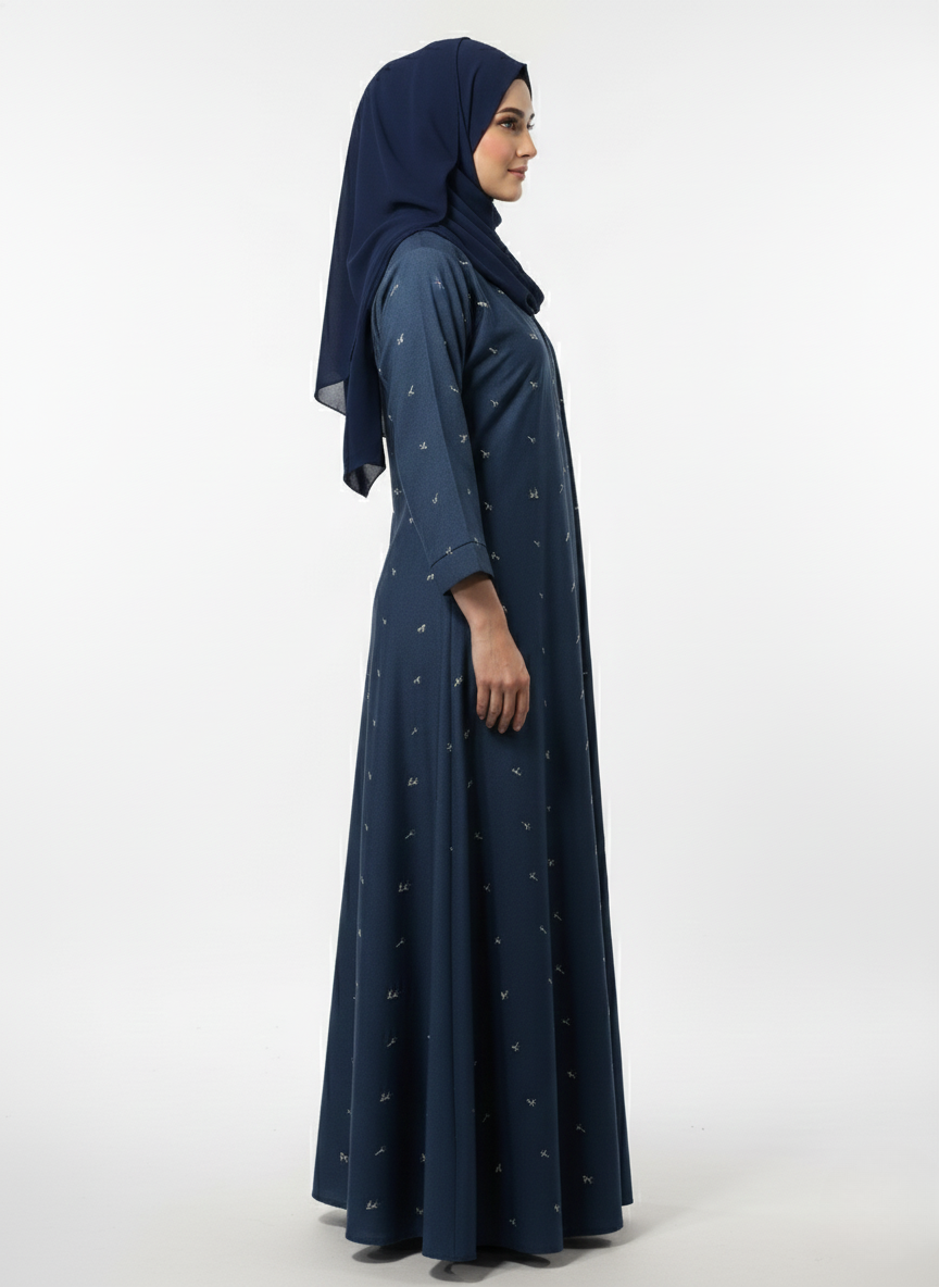 Gown f/o embshun wos (silk)