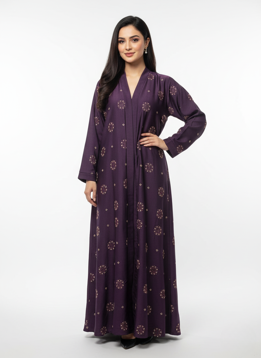 Gown f/o embshun wos (silk)