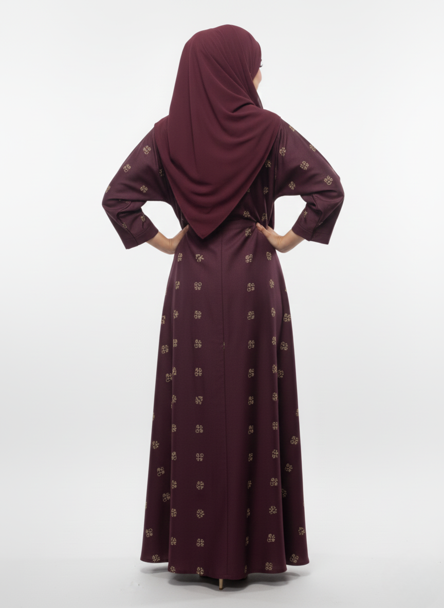 Gown f/o embshun wos (silk)