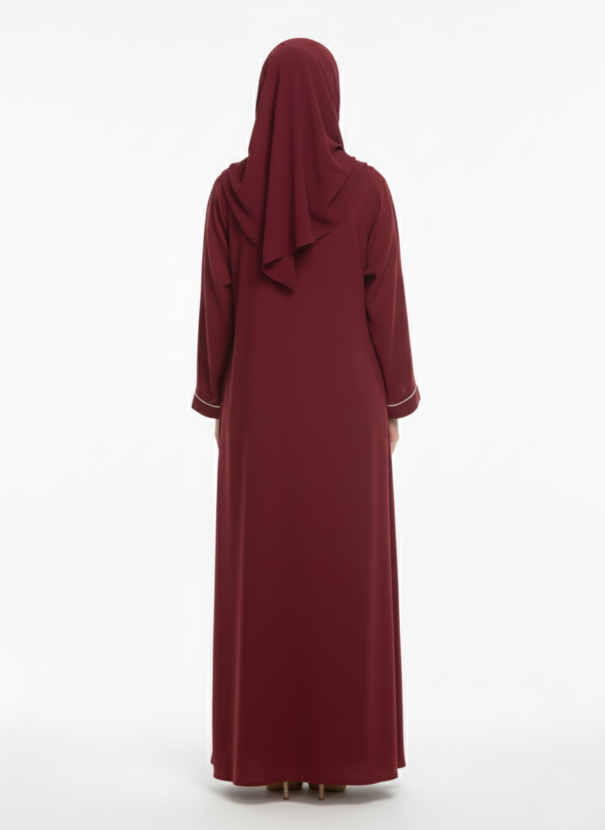 Maxi overgown plain (silk)