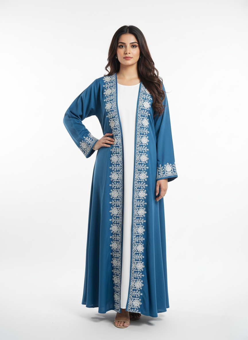Maxi overgown emblines wos (silk)