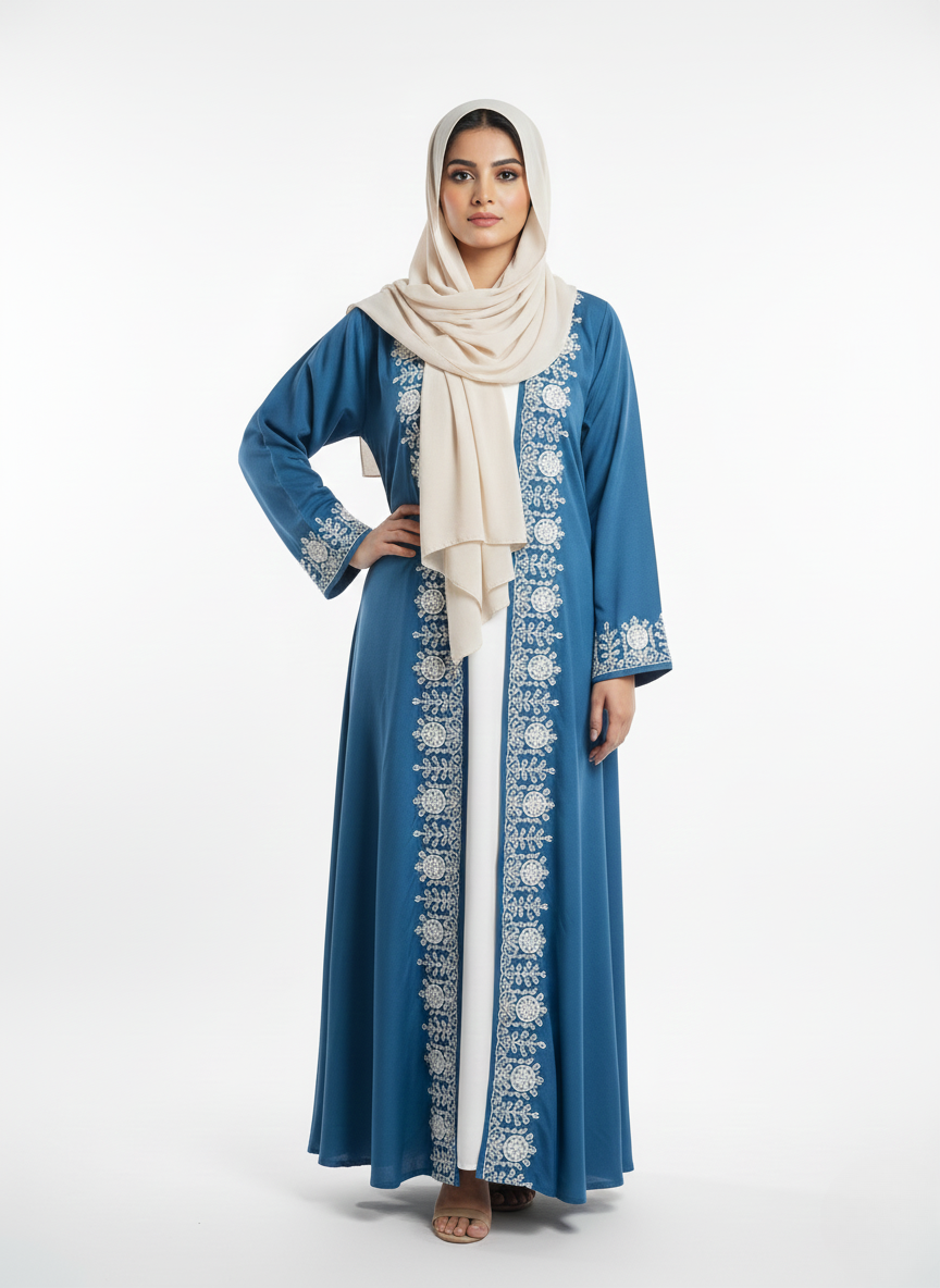Maxi overgown emblines wos (silk)