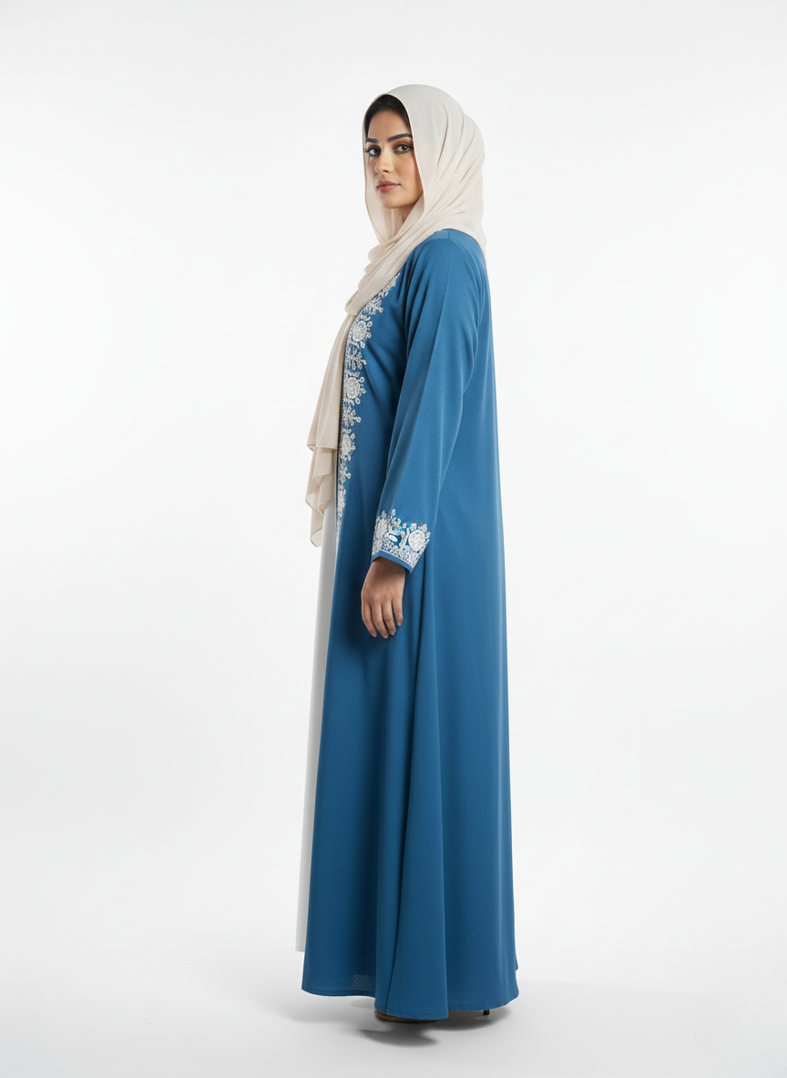 Maxi overgown emblines wos (silk)