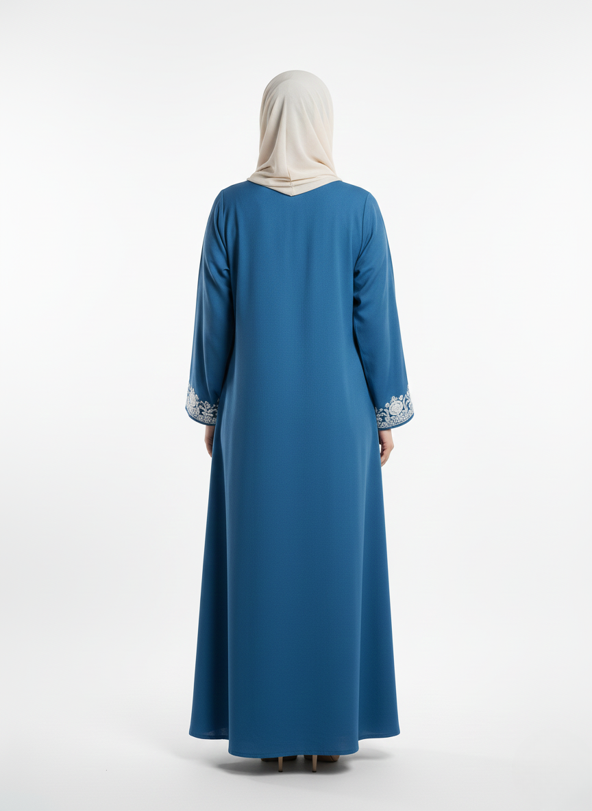 Maxi overgown emblines wos (silk)