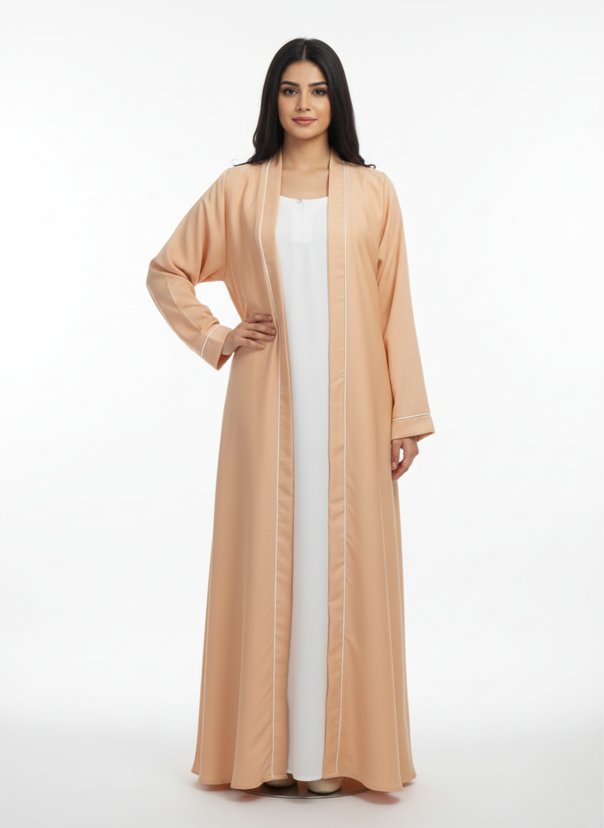 Maxi overgown plain (silk)