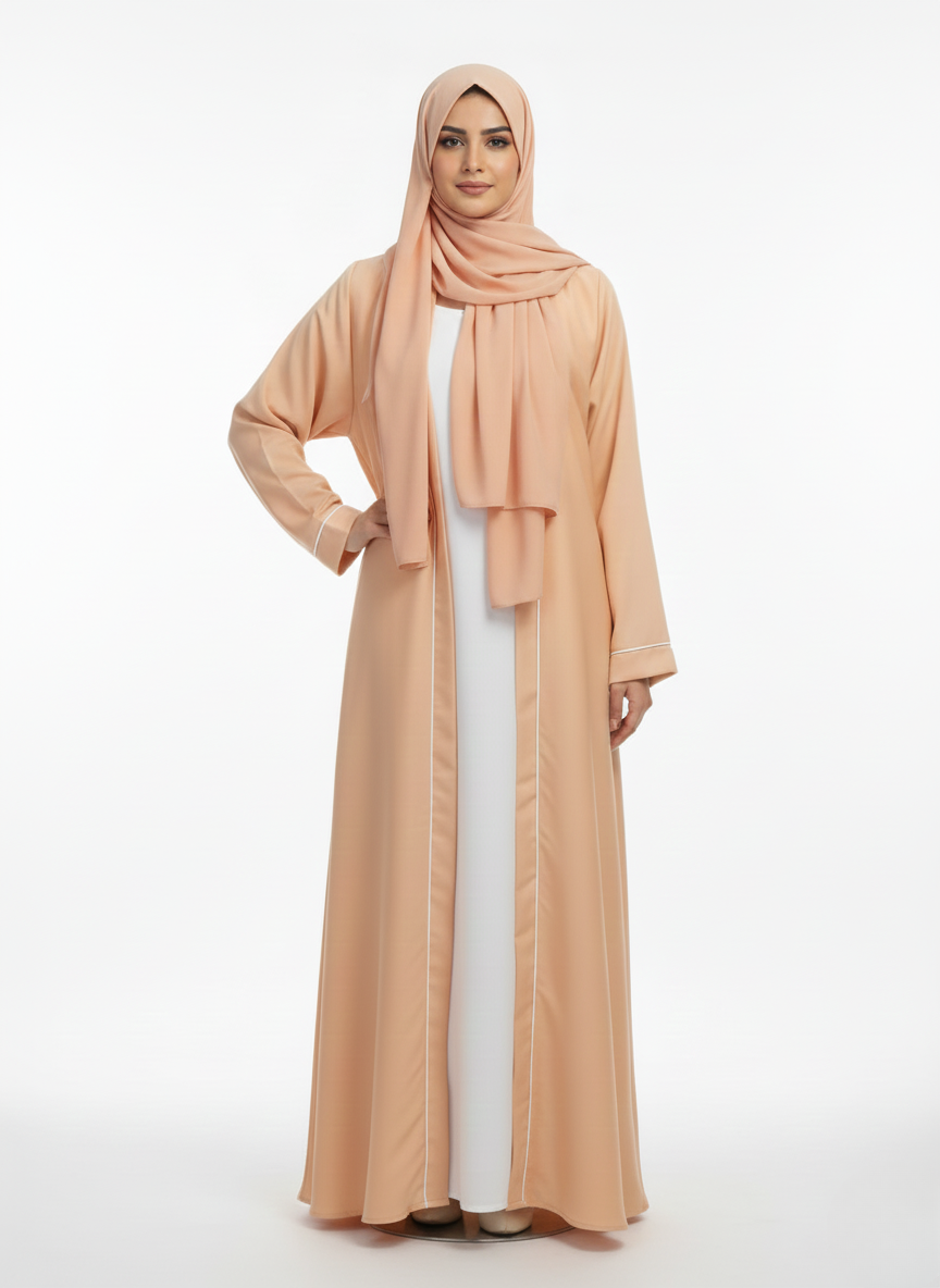 Maxi overgown plain (silk)