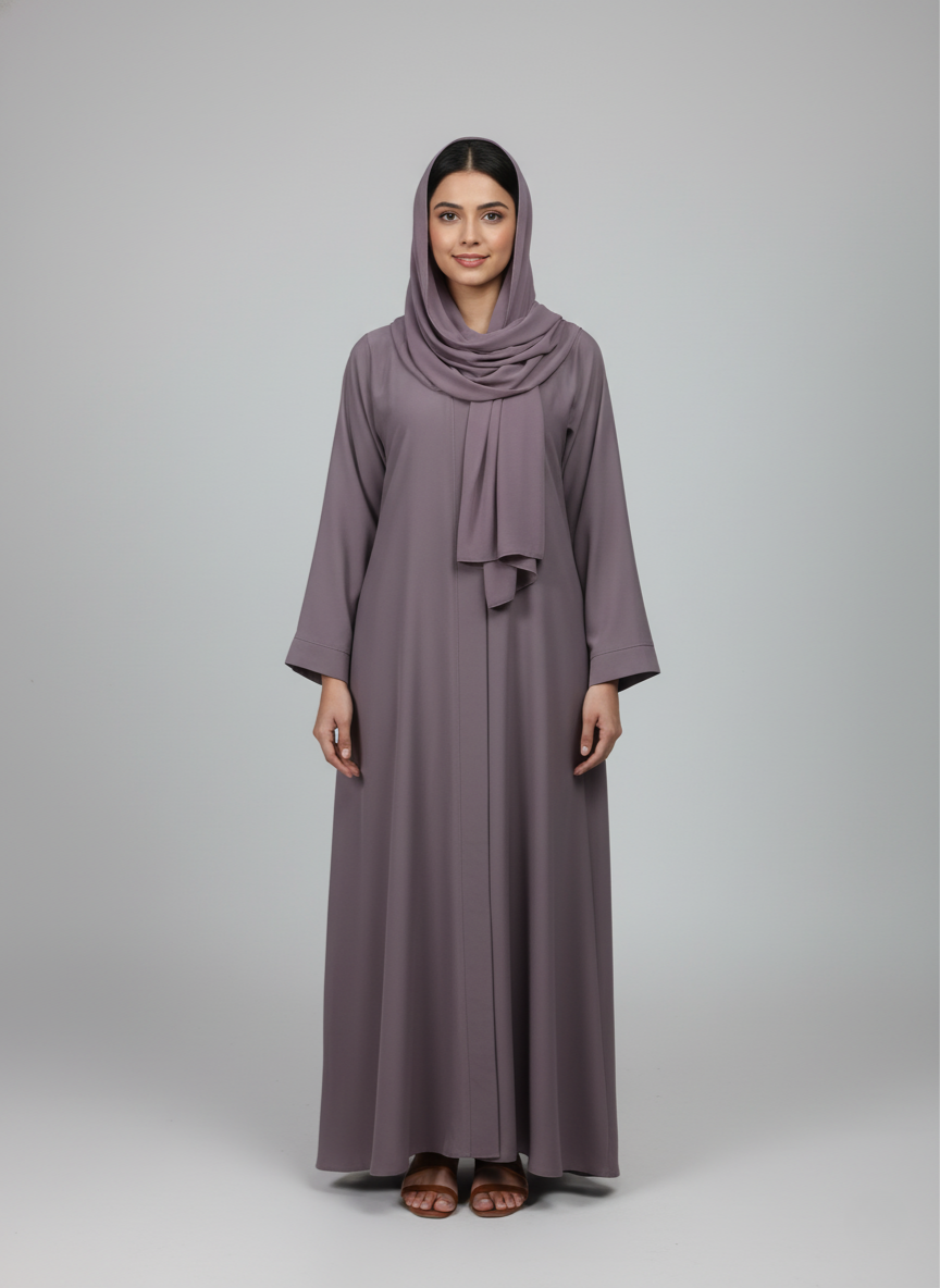 Gown f/o plain w/p (rok) with stole