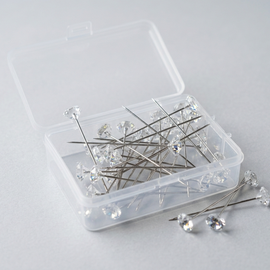Hijab Pins Kit / Pin diamond box