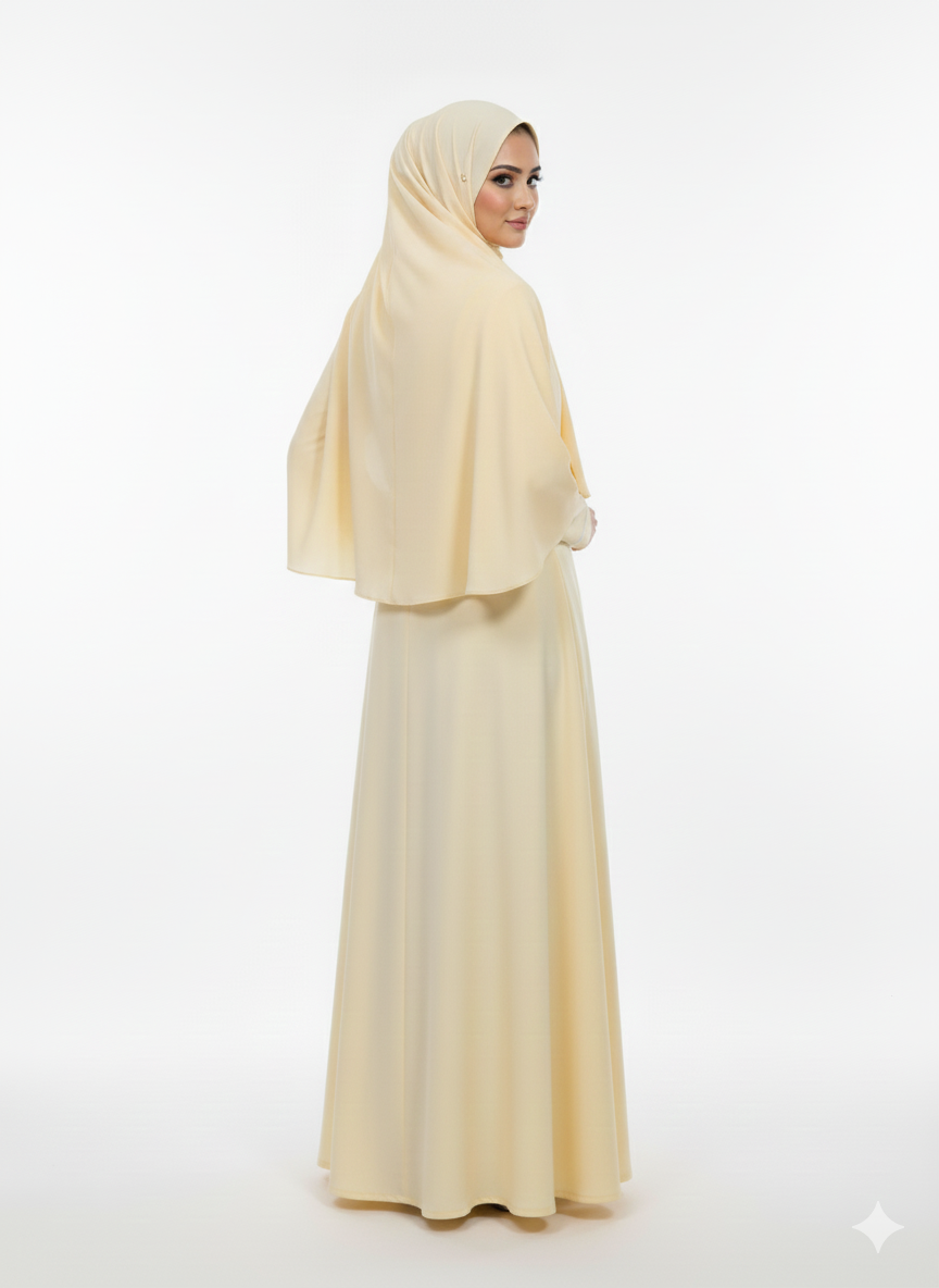 Maxi overgown plain (silk)