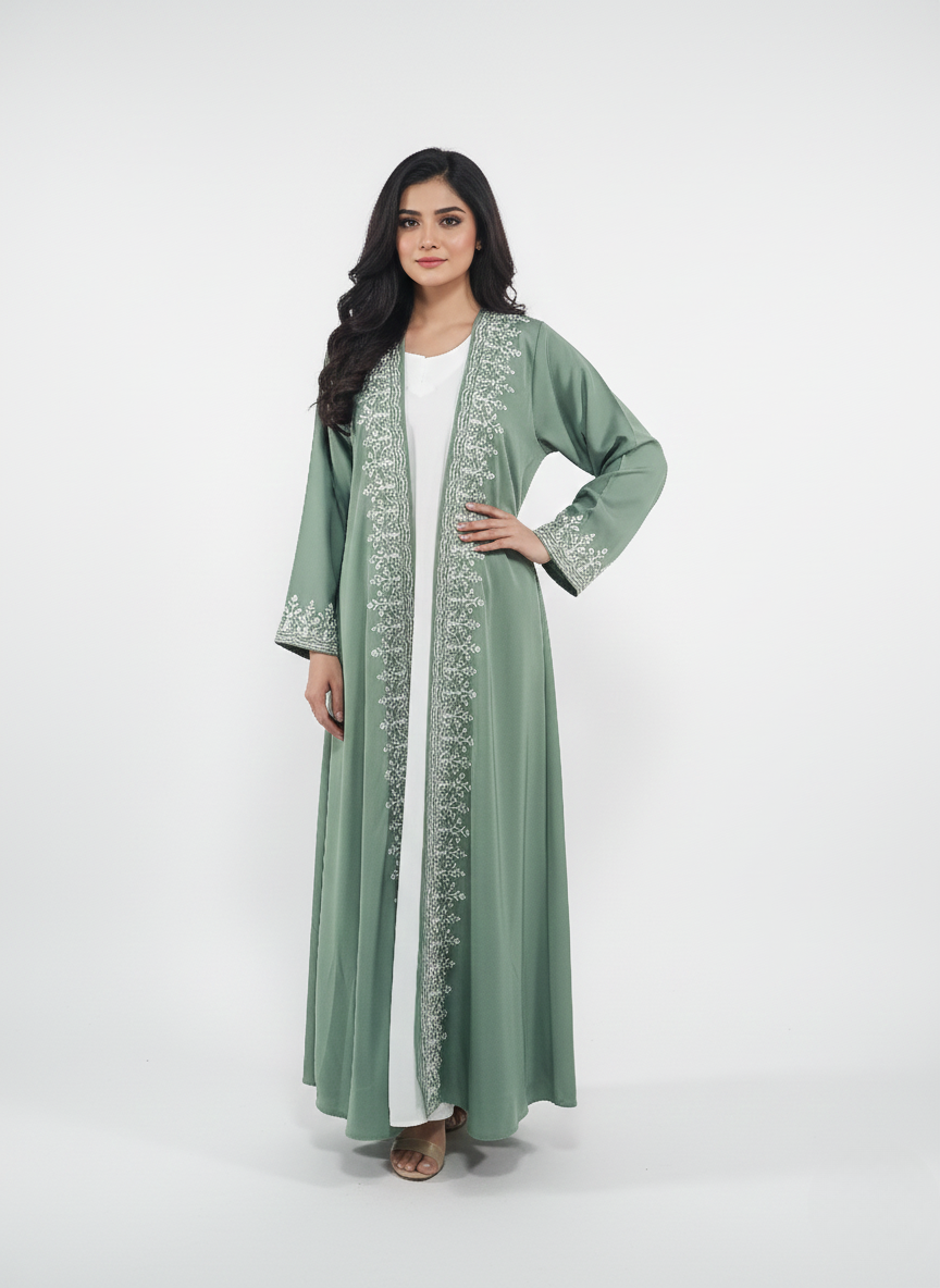 Maxi overgown emblines wos (silk)