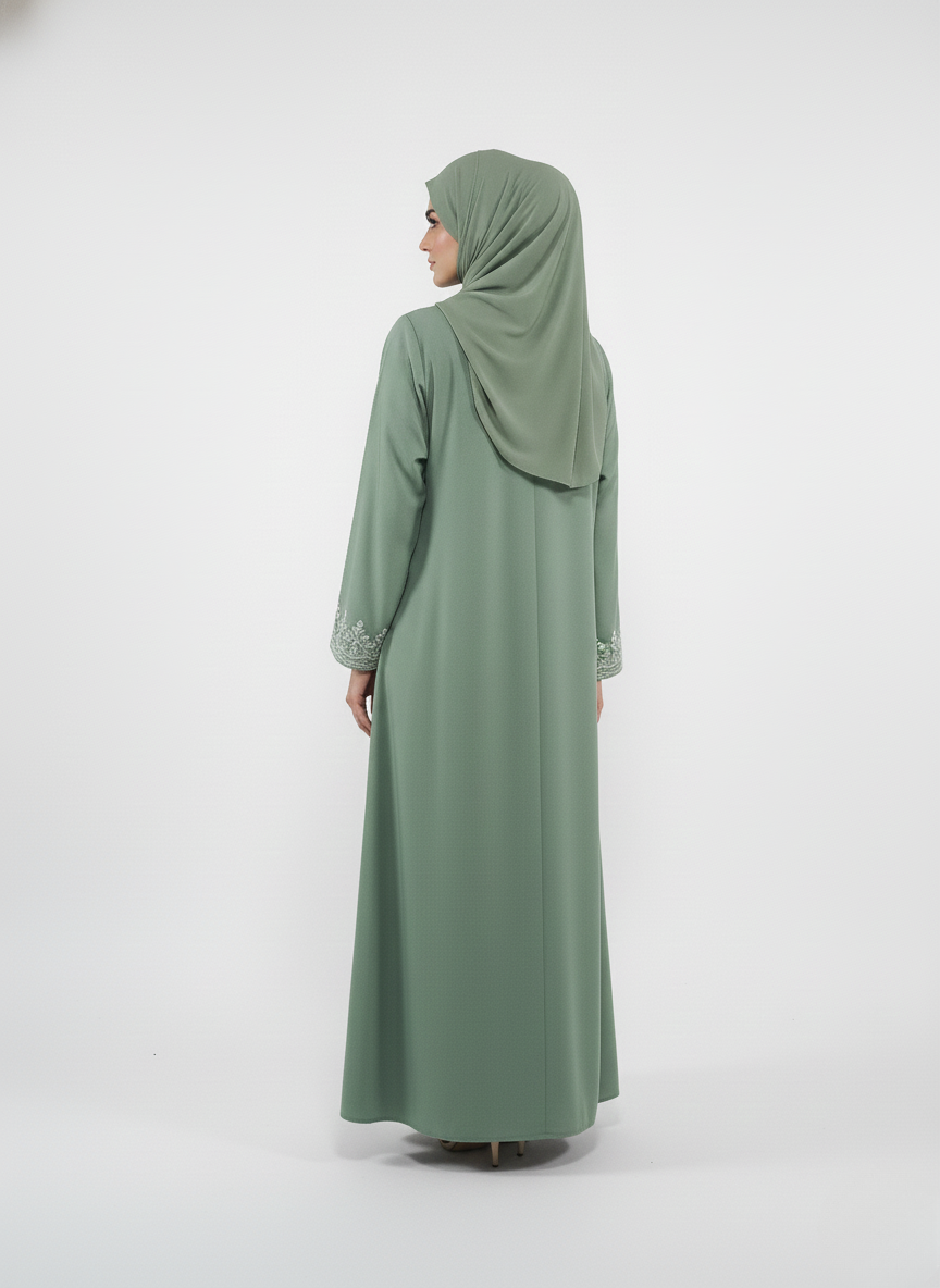Maxi overgown emblines wos (silk)