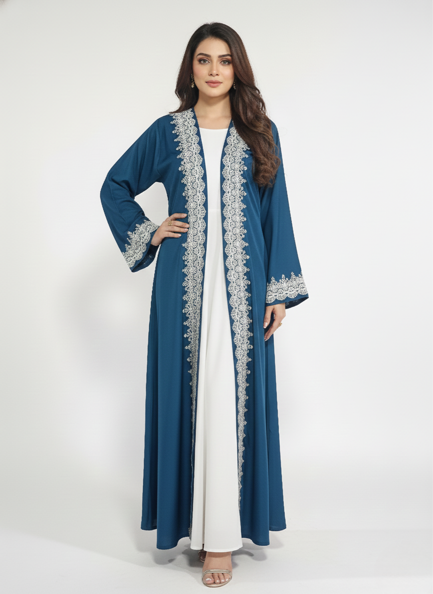 Maxi overgown emblines wos (silk)