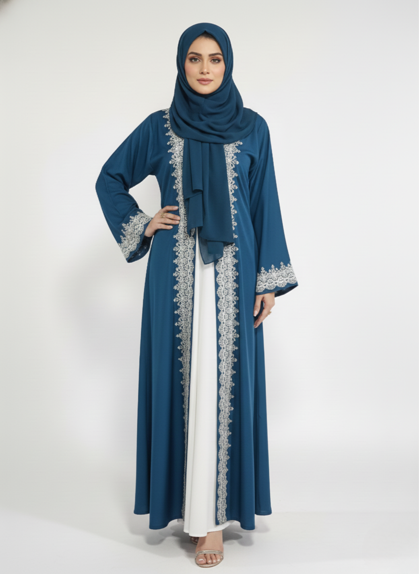 Maxi overgown emblines wos (silk)