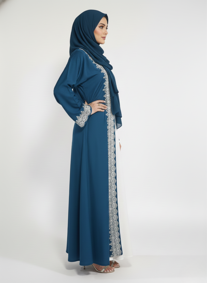Maxi overgown emblines wos (silk)