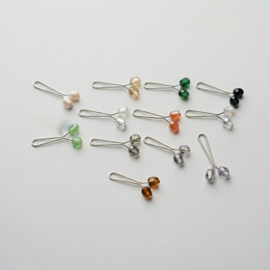 Hijab Clip Pin Pack (crystal)