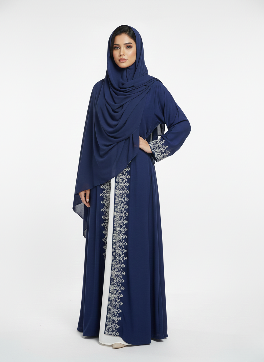 Maxi overgown emblines wos (silk)