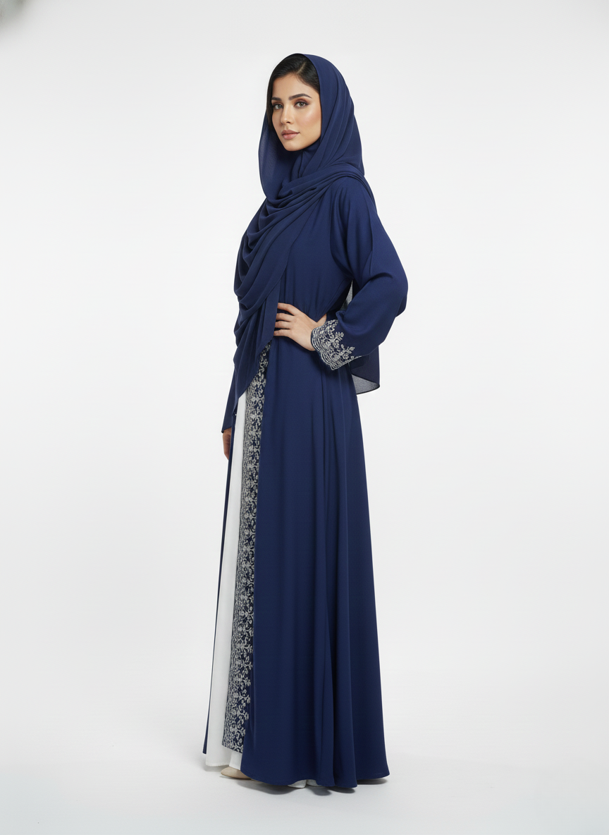 Maxi overgown emblines wos (silk)