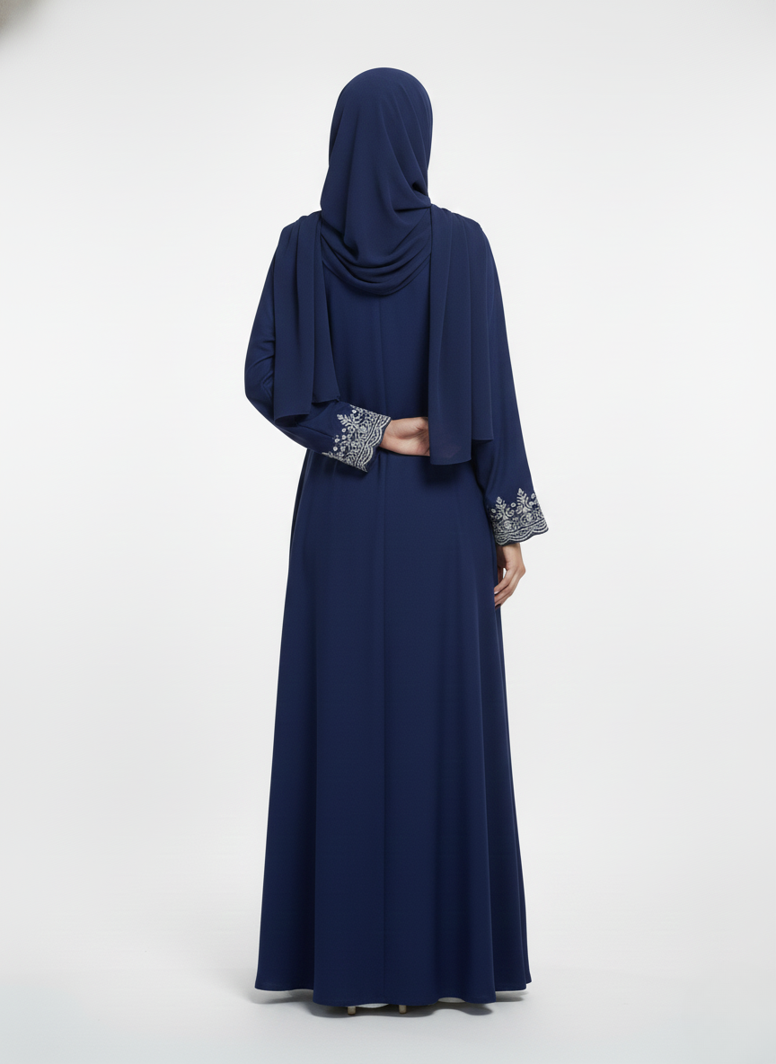 Maxi overgown emblines wos (silk)